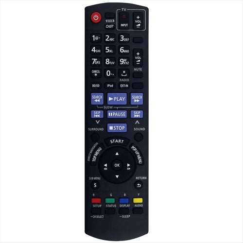 N2QAKB000072 For Panasonic Audio Player 10m Range Infrared Remote Control Ergonomic Remote Controller - 1
