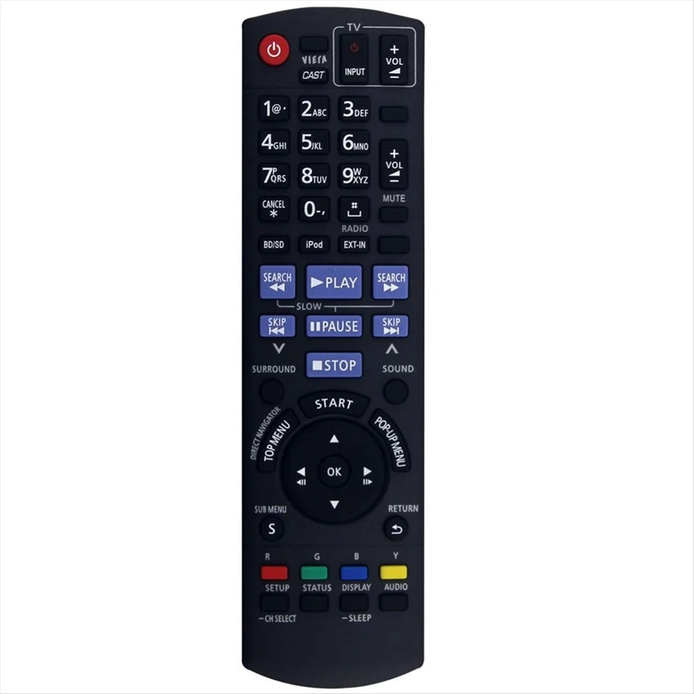 N2QAKB000072 For Panasonic Audio Player 10m Range Infrared Remote Control Ergonomic Remote Controller - 1