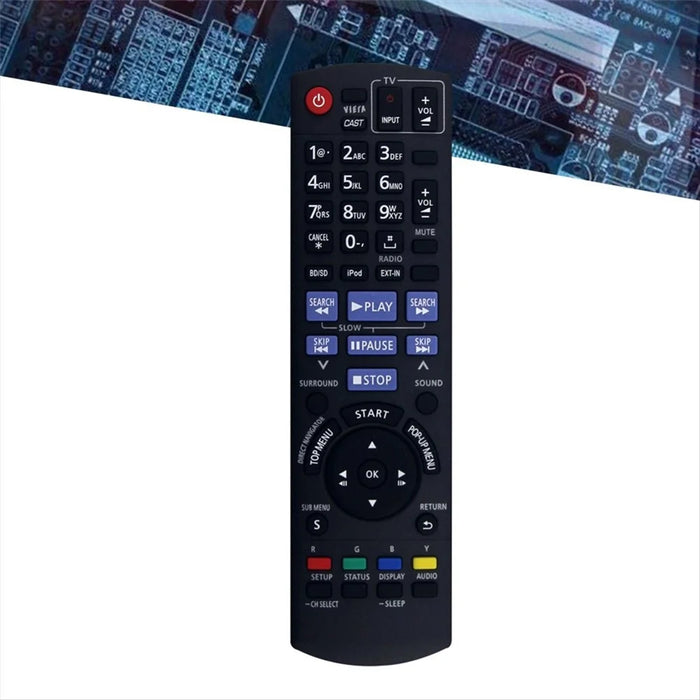 N2QAKB000072 For Panasonic Audio Player 10m Range Infrared Remote Control Ergonomic Remote Controller - 4