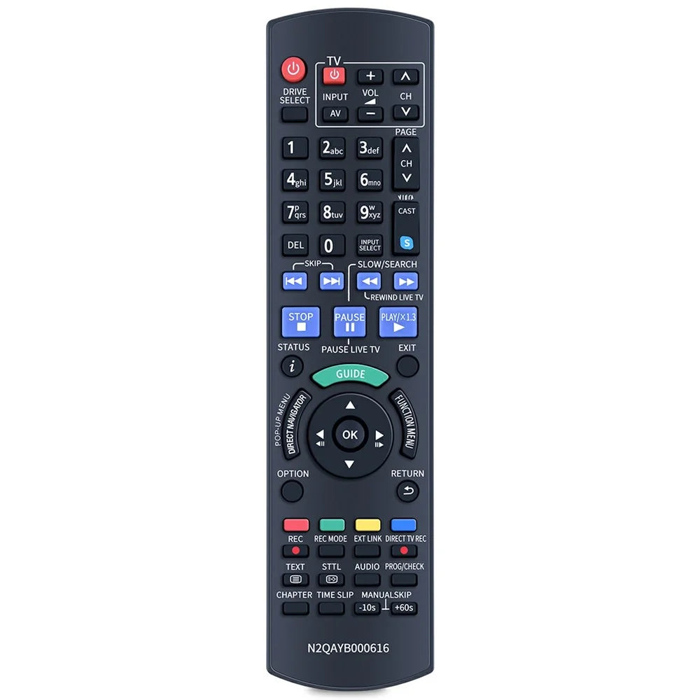N2QAYB000616 For Panasonic Blu-ray Disc Recorder Infrared Remote Control Replacement Handheld Controller - 1