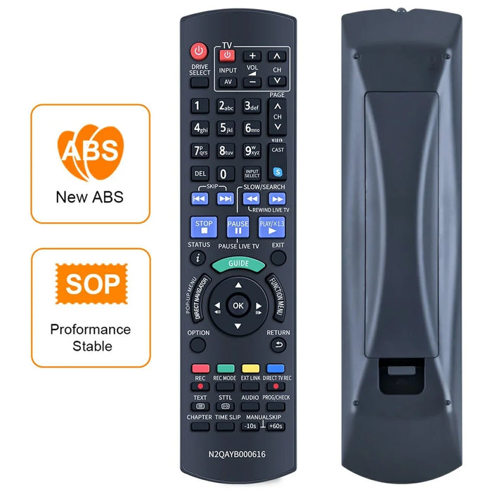 N2QAYB000616 For Panasonic Blu-ray Disc Recorder Infrared Remote Control Replacement Handheld Controller - 2
