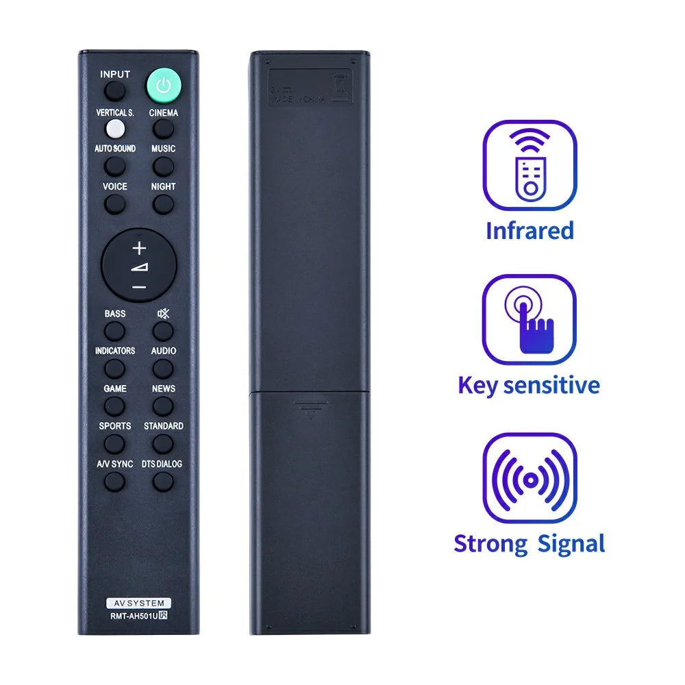 RMT-AH501U For Sony Soundbar Remote Control Battery Operated Infrared Replacement Controller - 3