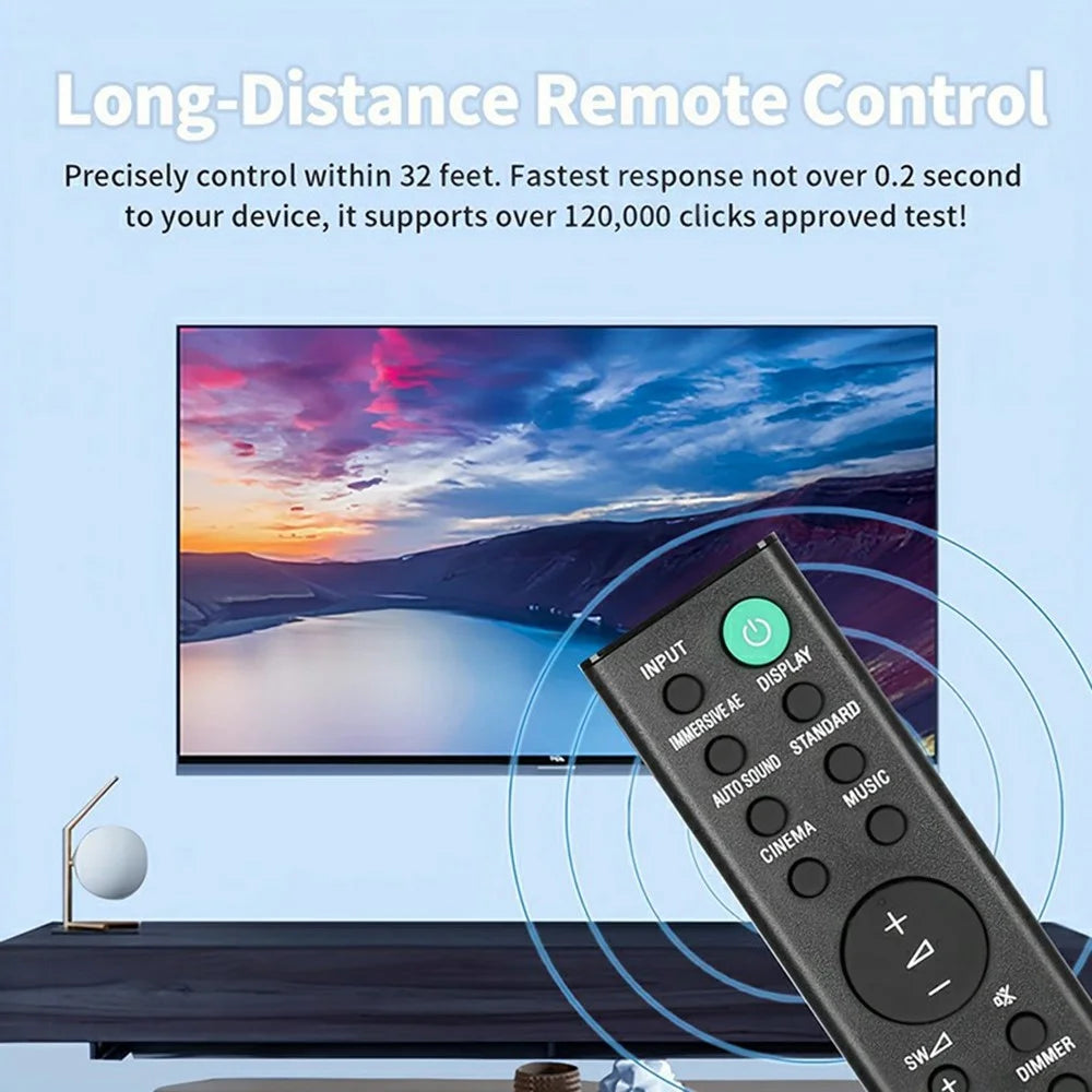 RMT-AH507U For Sony Soundbar Remote Control Battery Operated Infrared Replacement Controller - 4
