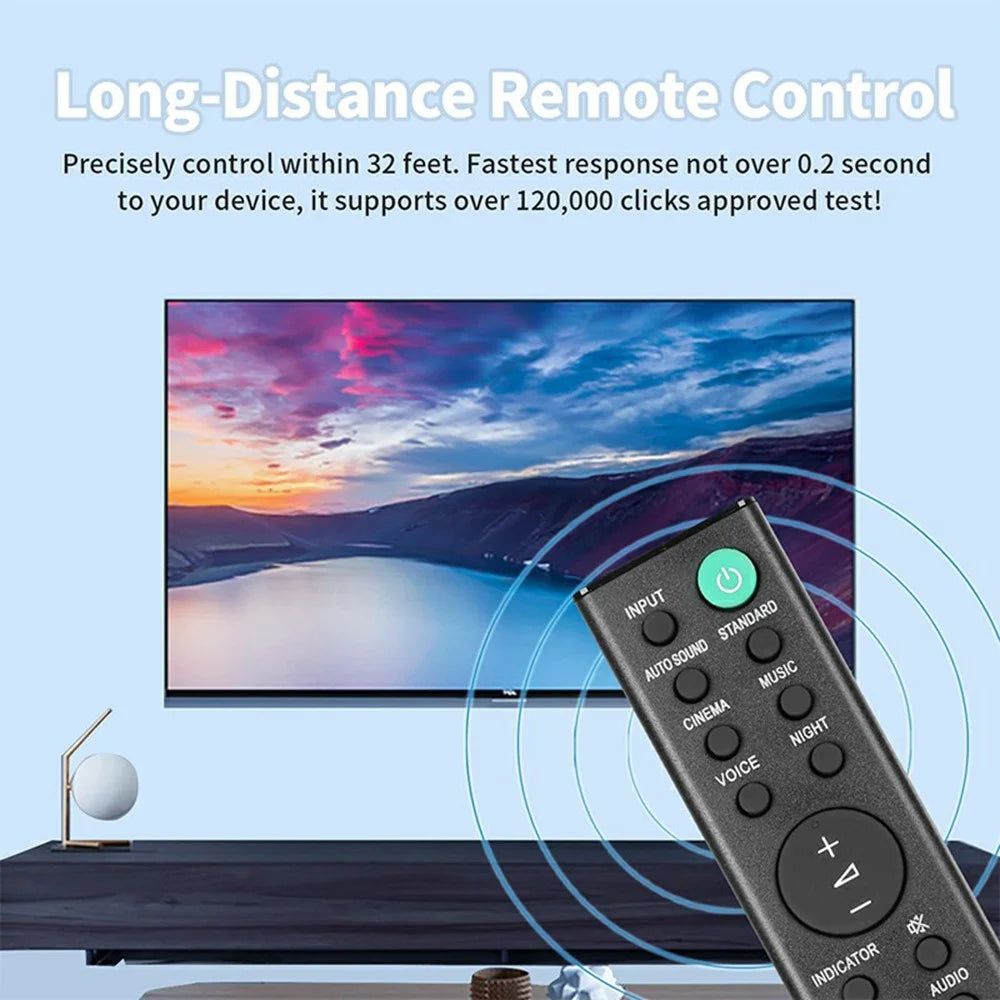 RMT-AH411U For Sony Soundbar Remote Control Battery Operated Infrared Replacement Controller - 3