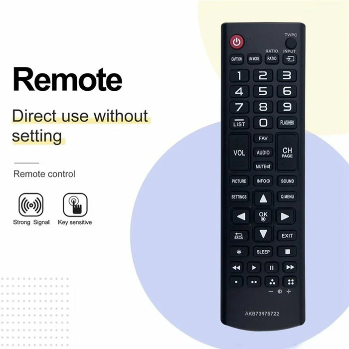 AKB73975722 For LG TV Remote Control Infrared Ergonomic Wireless Replacement Handheld Controller - 3