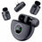 K20 Type-C Wireless Lavalier Microphone Smart Noise Cancelling for Live Streaming Mini Clip-On Mic - Black - 1