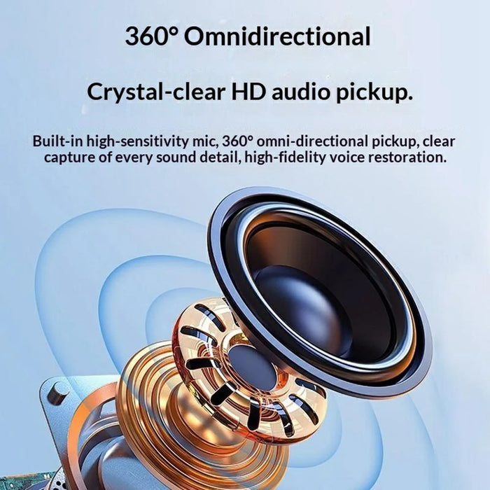 K20 Type-C Wireless Lavalier Microphone Smart Noise Cancelling for Live Streaming Mini Clip-On Mic - Black - 4