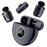 K20 8-Pin Interface Wireless Lavalier Microphone Smart Noise Cancelling Mini Clip-On Mic for Live Streaming - Black - 1