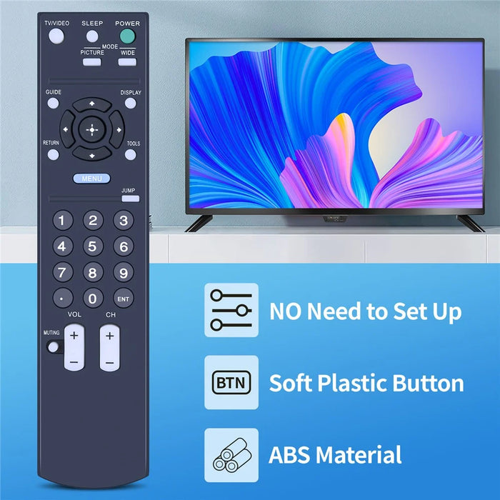 RM-YD021 For Sony TV Remote Control Replacement No Programming Ergonomic Infrared Controller - 3
