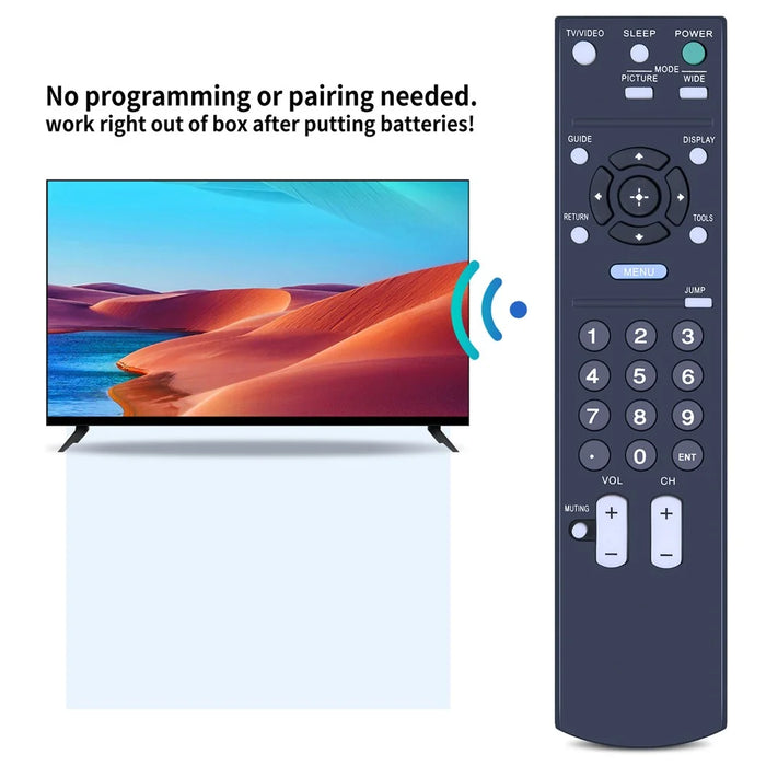 RM-YD021 For Sony TV Remote Control Replacement No Programming Ergonomic Infrared Controller - 4