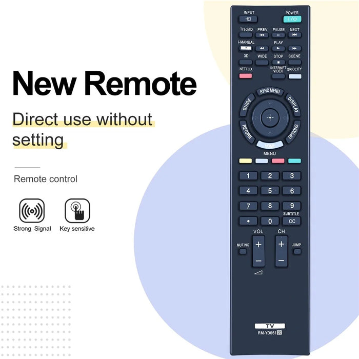 RM-YD061 For Sony TV IR Remote Control10m Range Infrared Controller Replacement - 2