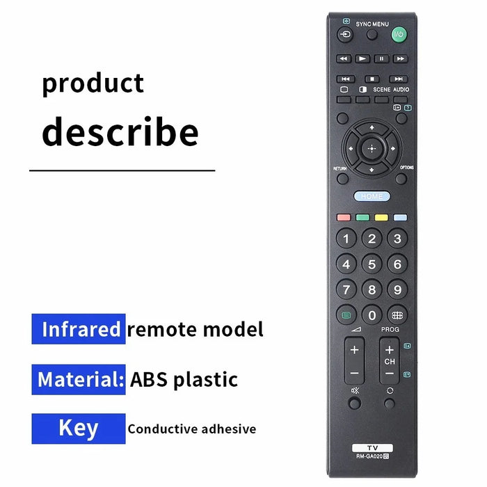 RM-GA020 For Sony TV Infrared Remote Control No Setup 10m Range Controller Replacement - 4