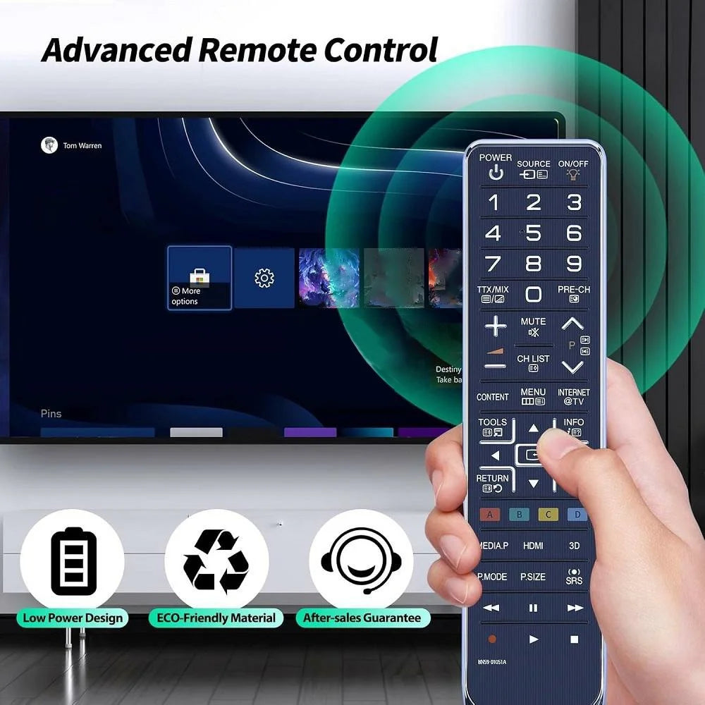 BN59-01051A For Samsung TV Remote Control Infrared Replacement Long Range Handheld Controller - 2