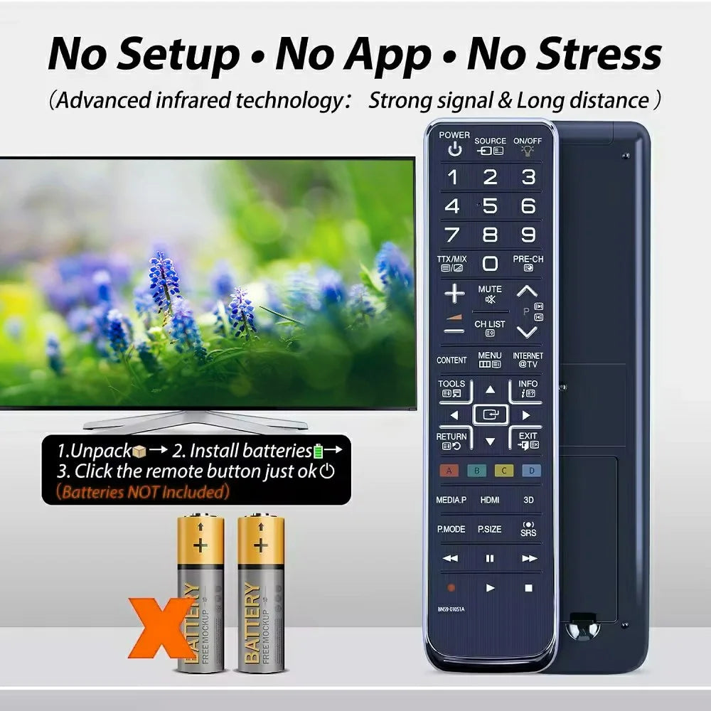 BN59-01051A For Samsung TV Remote Control Infrared Replacement Long Range Handheld Controller - 3