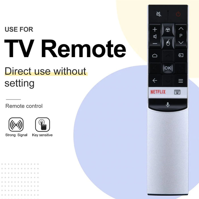 RC602S JUR1 For TCL TV Remote Control with Voice Control 10m Range Television Controller Replacement - 3