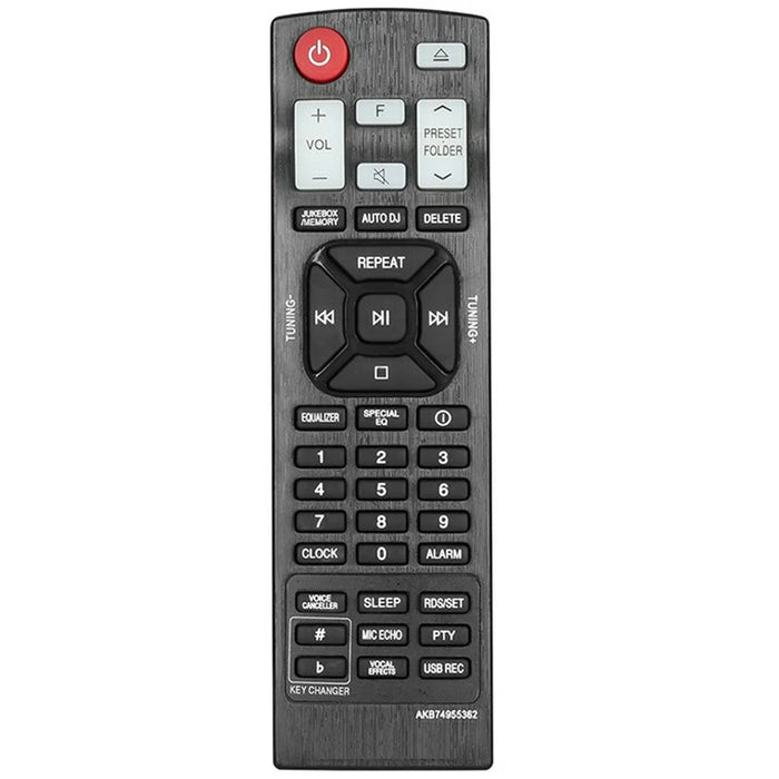 AKB74955362 For LG Audio Speaker Player Remote Control Infrared IR Universal CD Home Audio System Controller - Black - 1