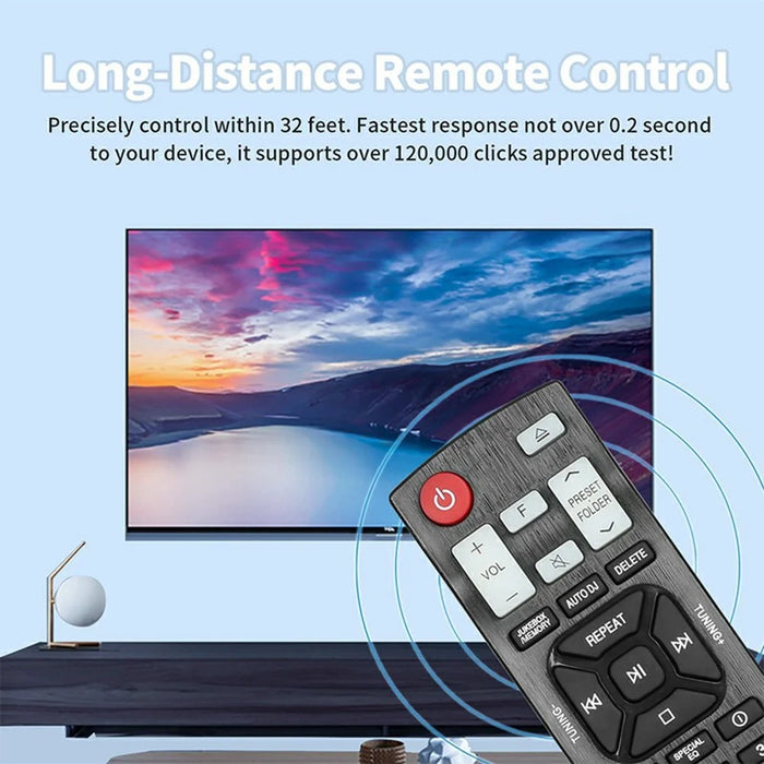 AKB74955362 For LG Audio Speaker Player Remote Control Infrared IR Universal CD Home Audio System Controller - Black - 3