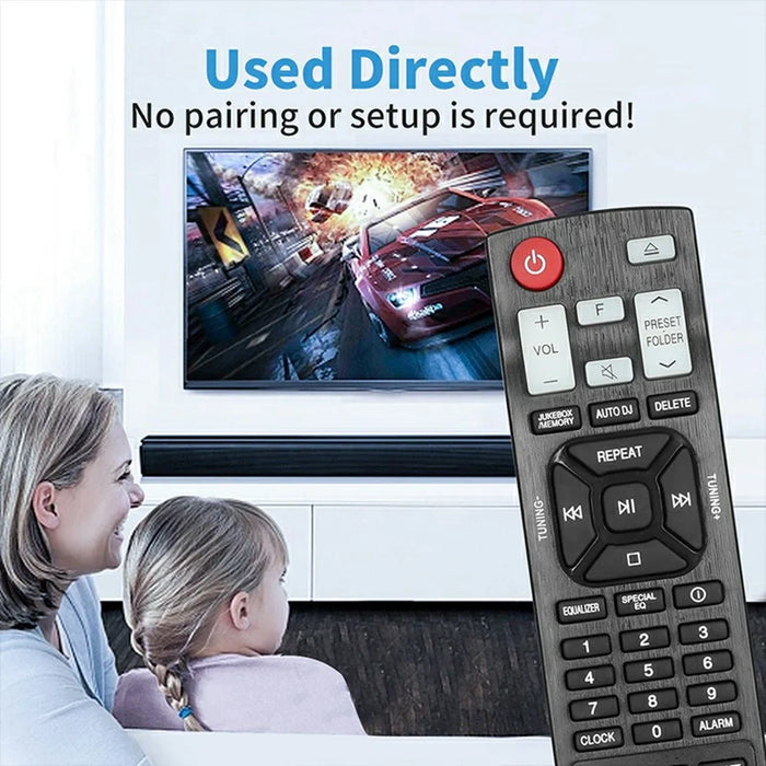 AKB74955362 For LG Audio Speaker Player Remote Control Infrared IR Universal CD Home Audio System Controller - Black - 4