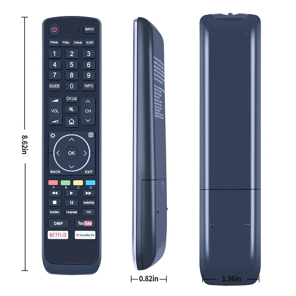 EN3N39H For Hisense TV Infrared Remote Control Long Distance Multi Device Controller - Black - 3