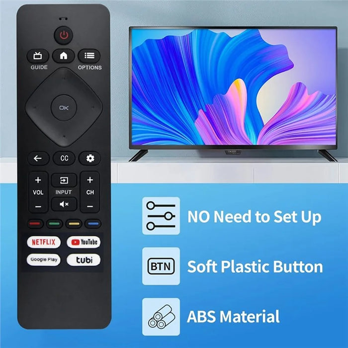 43PUL7652 / F7 For Philips TV Infrared Remote Control Without Voice Function - Black - 2