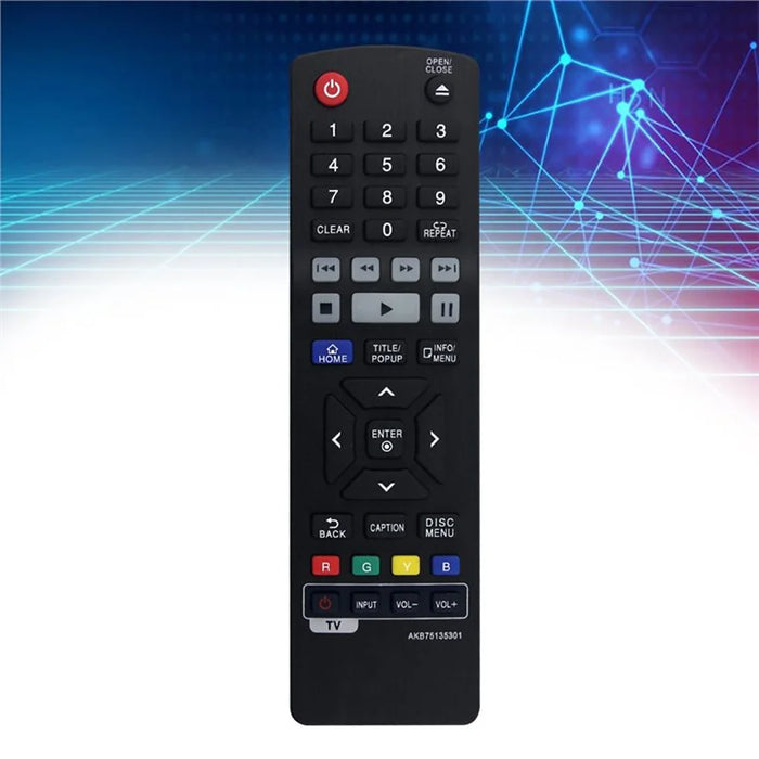 AKB75135301 For LG Blu-ray DVD Infrared Remote Control Long Distance Device Controller - Black - 3