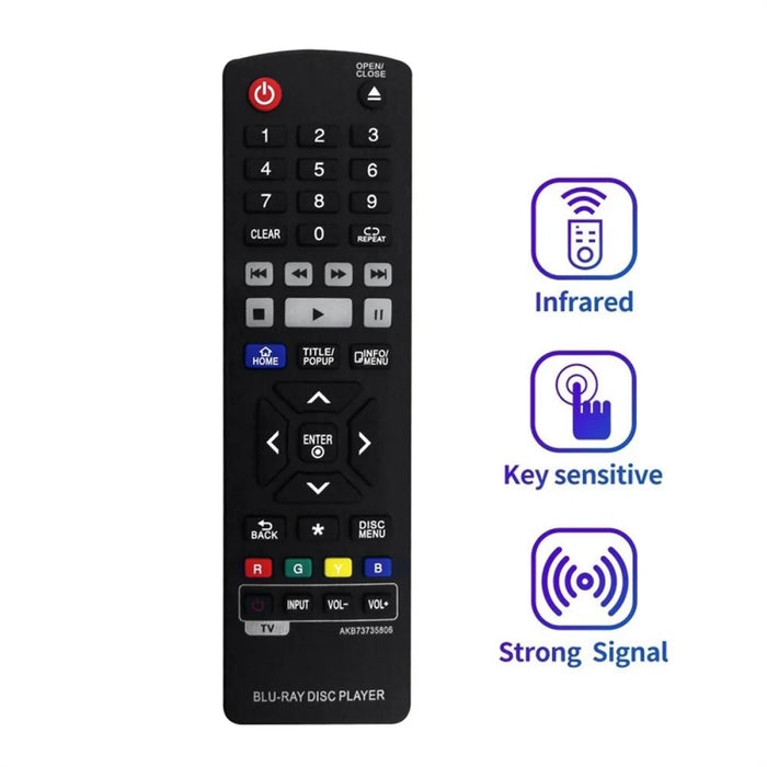 AKB73735806 For LG Blu-ray DVD Player Remote Control Infrared Wireless Controller - Black - 2