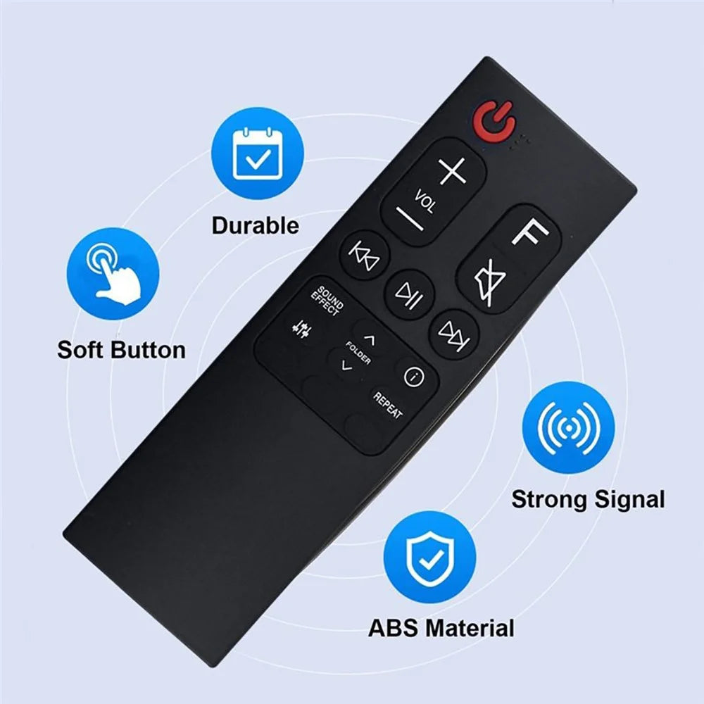 AKB75595361  /  AKB75595331 For LG Soundbar Speaker Infrared Remote Control Replacement Controller - Black - 2