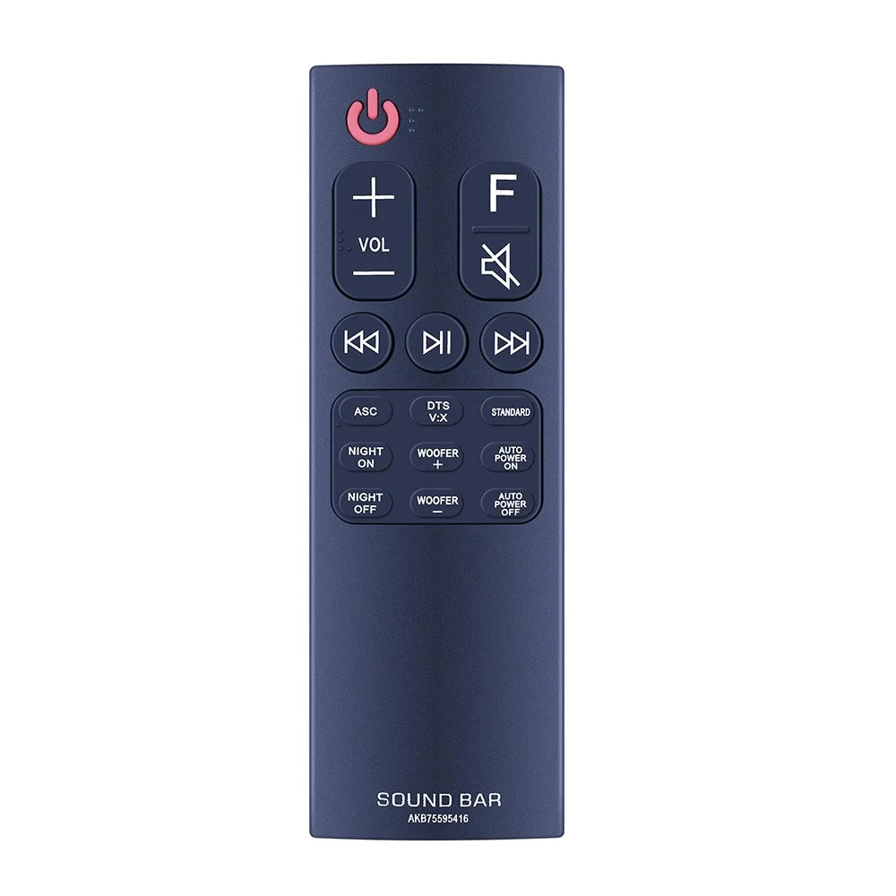 AKB75595416 For LG Blu-ray DVD Infrared Remote Control Replacement Replacement Wireless Controller - Black - 1