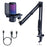 FEELWORLD VM1 USB Condenser Microphone Noise Cancellation PC Gaming Mic with Stand / RGB Light - Black - 1