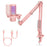 FEELWORLD VM1-AS-P USB Gaming Microphone Noise Cancellation RGB Light Condenser Mic with Boom Arm Stand - Pink - 1