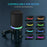 FEELWORLD PM1 Dynamic Microphone XLR / USB Podcast Gaming Streaming Recording Mic with RGB Lighting - Black - 7