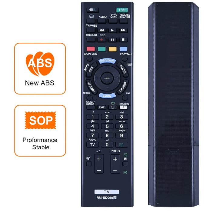 RM-ED060 For Sony TV Infrared Remote Control Replacement Universal Compatible Smart Television Controller - Black - 3