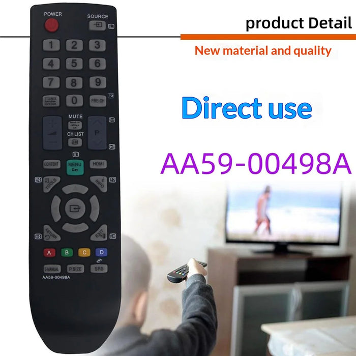 AA59-00498A For Samsung TV Remote Control Infrared Controller with Standard Functions - Black - 2