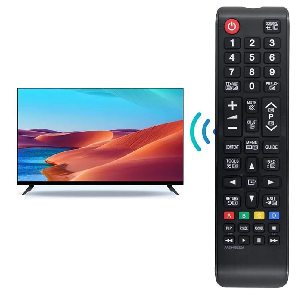 AA59-00622A For Samsung TV Remote Control Infrared Universal Replacement Controller - Black - 6