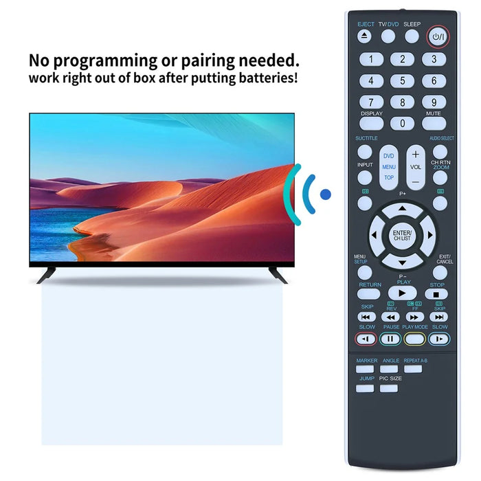 SE-R0319 For Toshiba DVD Amplifier Player Infrared Remote Control Replacement Universal Controller - Black - 2