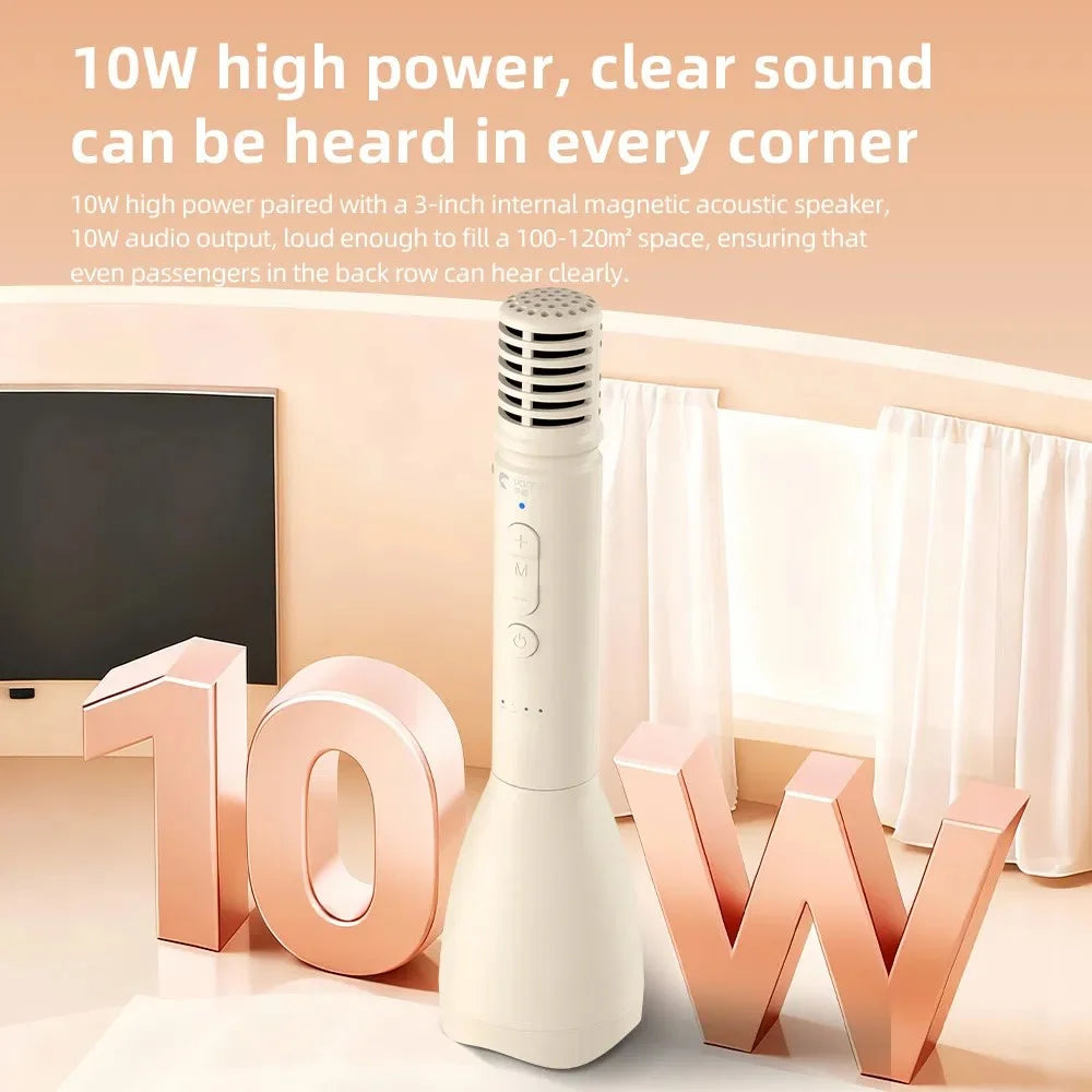 YANMAI Noise Reduction Wireless Handheld Microphone for Speech Teaching Voice Amplifier Mini Bluetooth-compatible Speaker - Black - 4