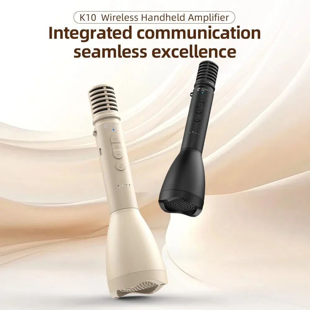 YANMAI Noise Reduction Wireless Handheld Microphone for Speech Teaching Voice Amplifier Mini Bluetooth-compatible Speaker - Black - 7
