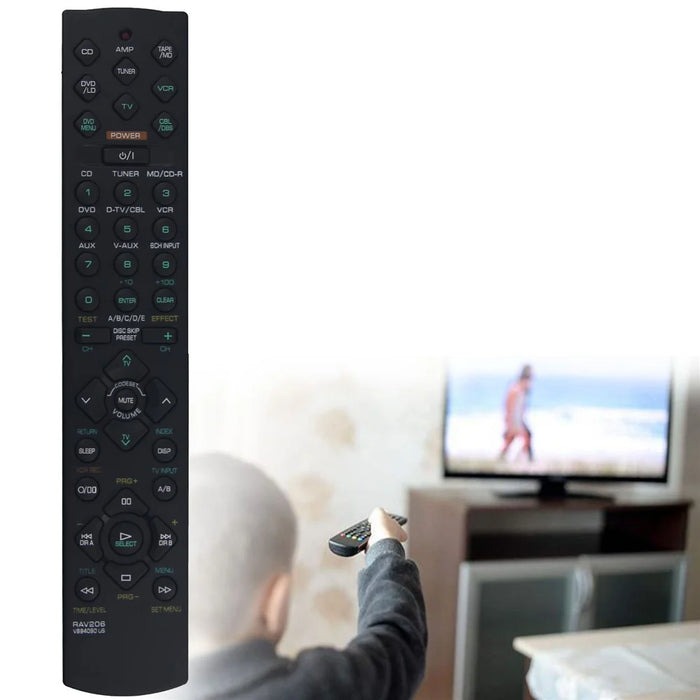 RAV206 For Yamaha AV Receiver Remote Control Replacement Infrared Control - Black - 2