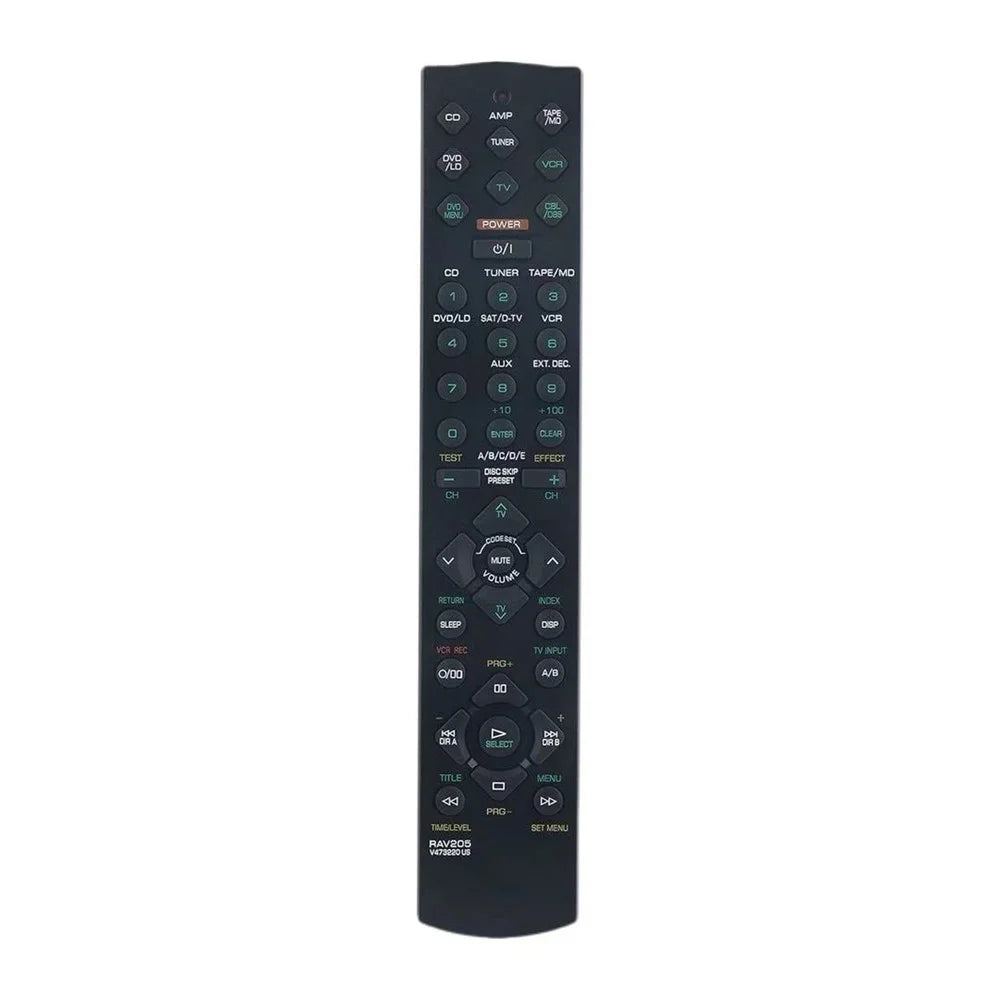 RAV205 For Yamaha AV Receiver Remote Control 1-10m Range Infrared Remote Control - Black - 1