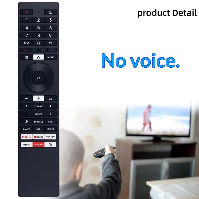 ERF3U98T For Toshiba TV Remote Control Replacement TV Infrared Controller (No Voice Function) - Black - 2