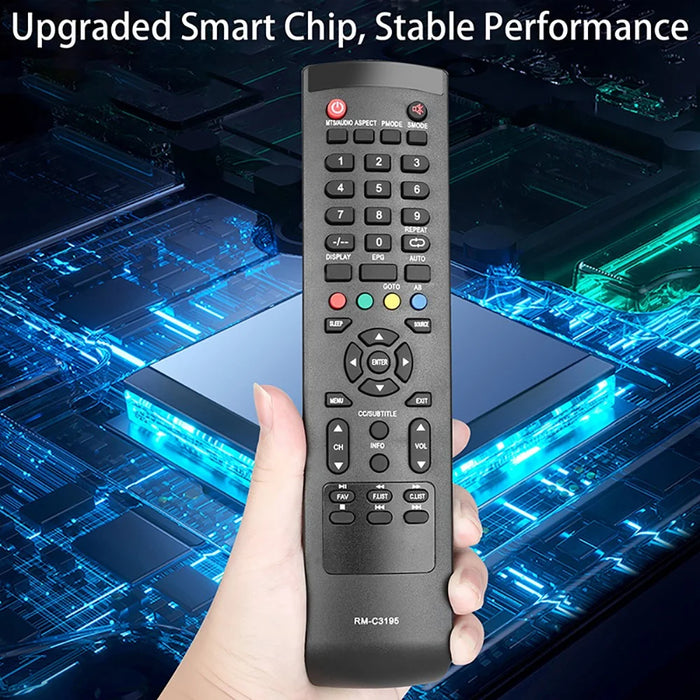 RM-C3195 For JVC TV Infrared Remote Control Direct Use Replacement Controller - Black - 4