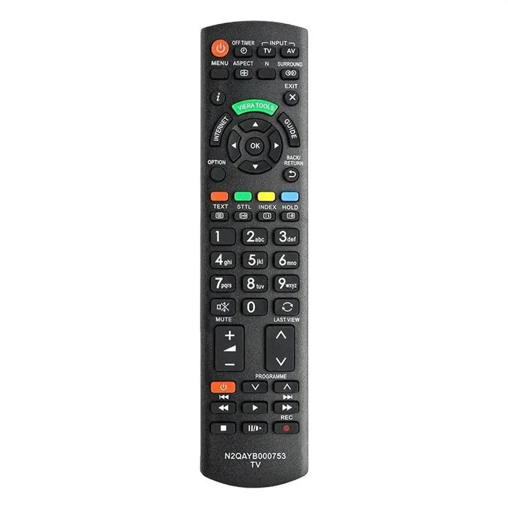 N2QAYB000753 For Panasonic TV Infrared Remote Control Universal Replacement - Black - 1