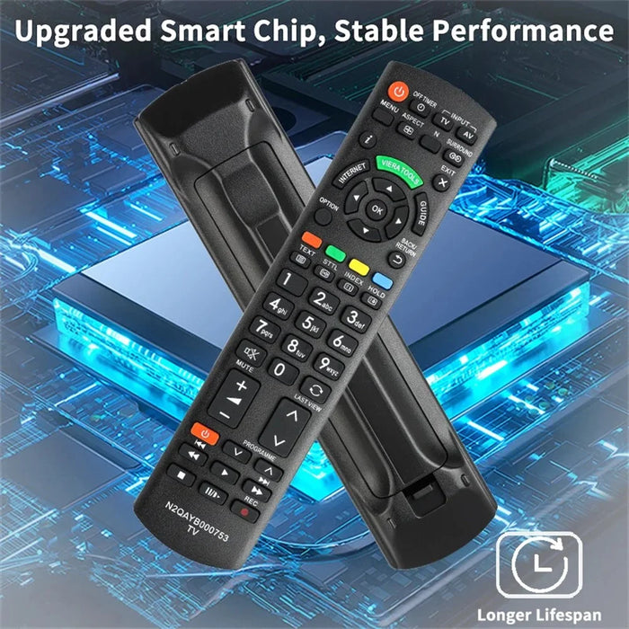 N2QAYB000753 For Panasonic TV Infrared Remote Control Universal Replacement - Black - 4
