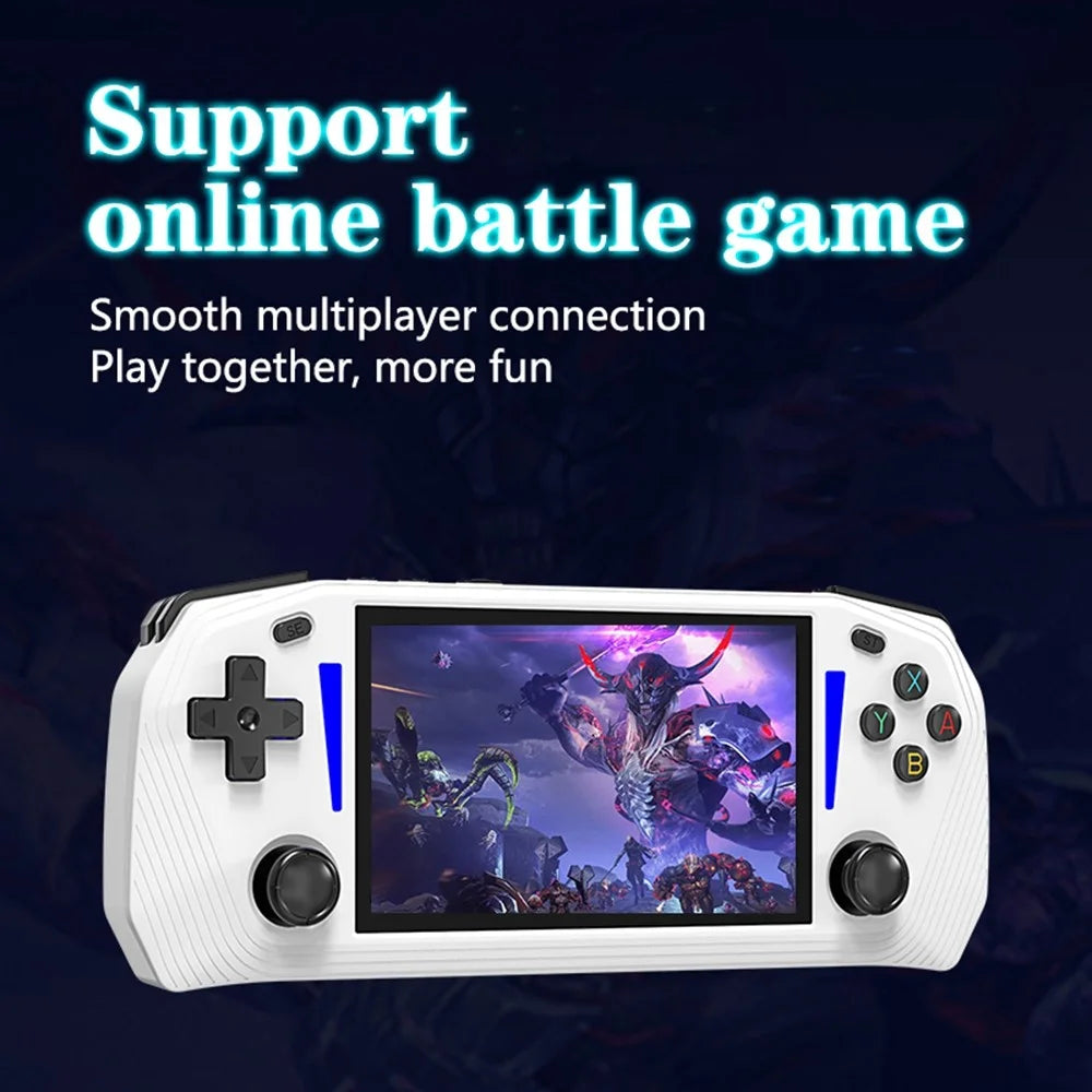 G33 4.3 Inch Handheld Game Console 20 Emulators HD TV Output Gaming Device (with 64G System Memory, without Memory Card) - White - 7
