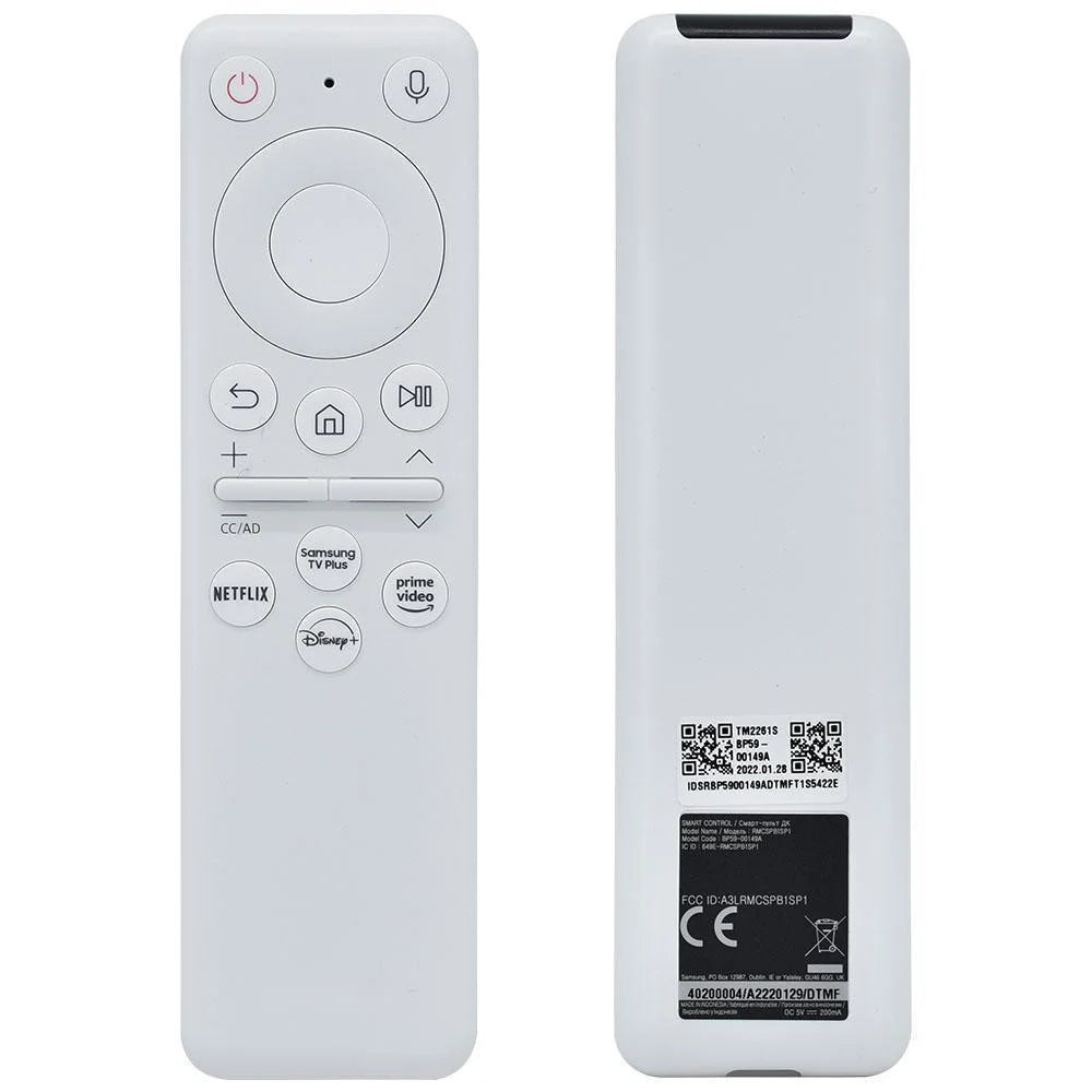 BP59-00149A For Samsung TV Remote Control Rechargeable Voice Infrared Controller - White - 1
