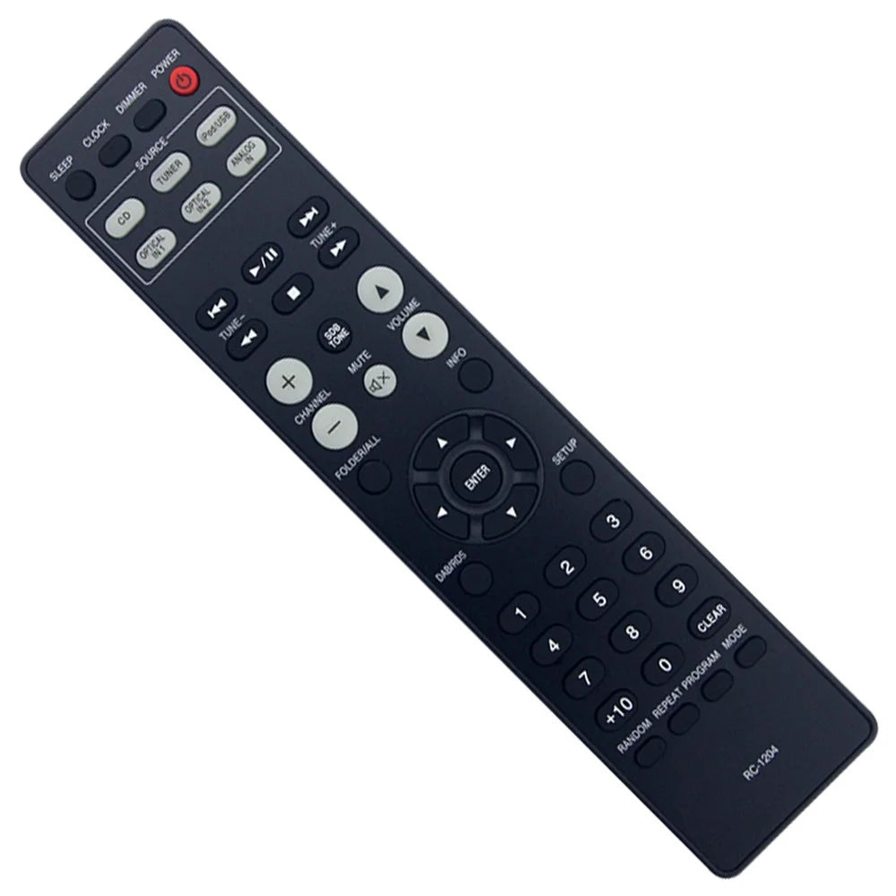 RC-1204 For Denon Amplifier Remote Control Replacement 1-10m Range - Black - 3