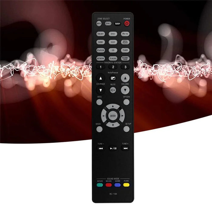 RC-1184 For Denon Amplifier Remote Control Replacement Infrared Controller - Black - 5