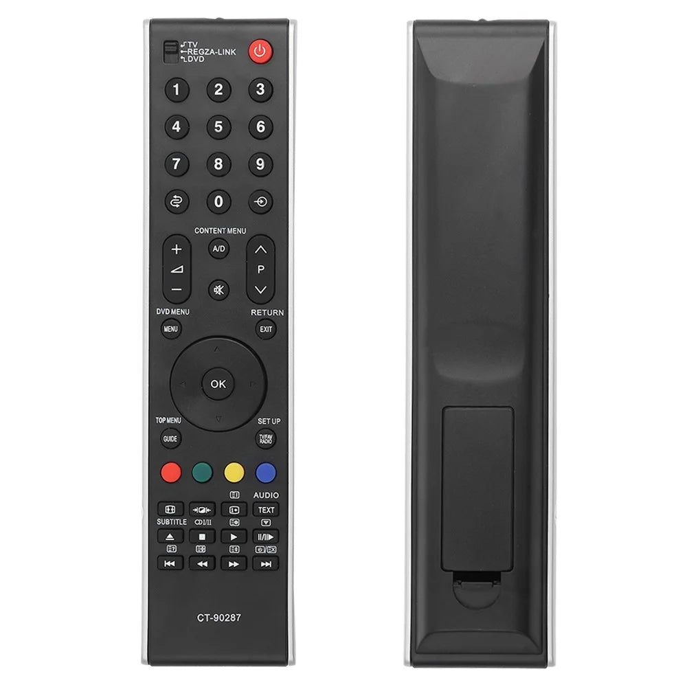 CT-90287 For Toshiba TV Remote Control Replacement ABS Infrared Controller - Black - 1