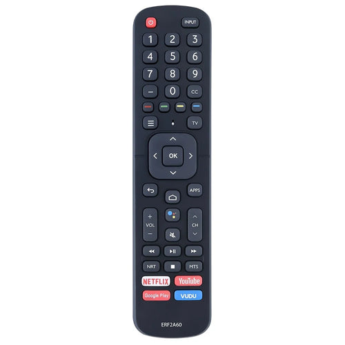 ERF2A60 For Hisense 4K Remote Control Replacement ABS Controller, No Voice Function - Black - 1
