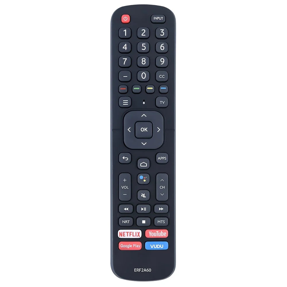 ERF2A60 For Hisense 4K Remote Control Replacement ABS Controller, No Voice Function - Black - 1